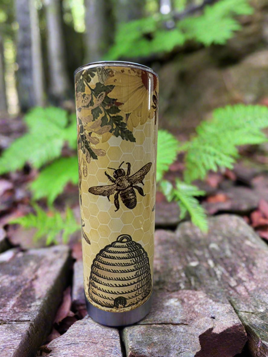 20 oz Slim Tumblers Bee Collection