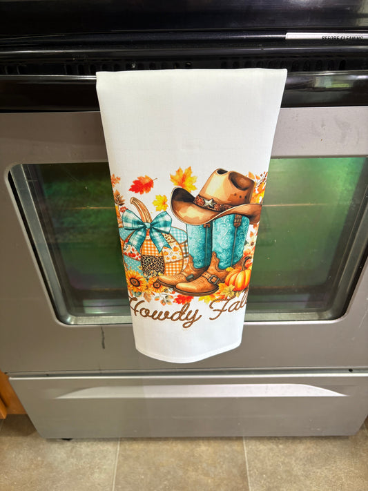 Howdy Fall Kitchen Towel