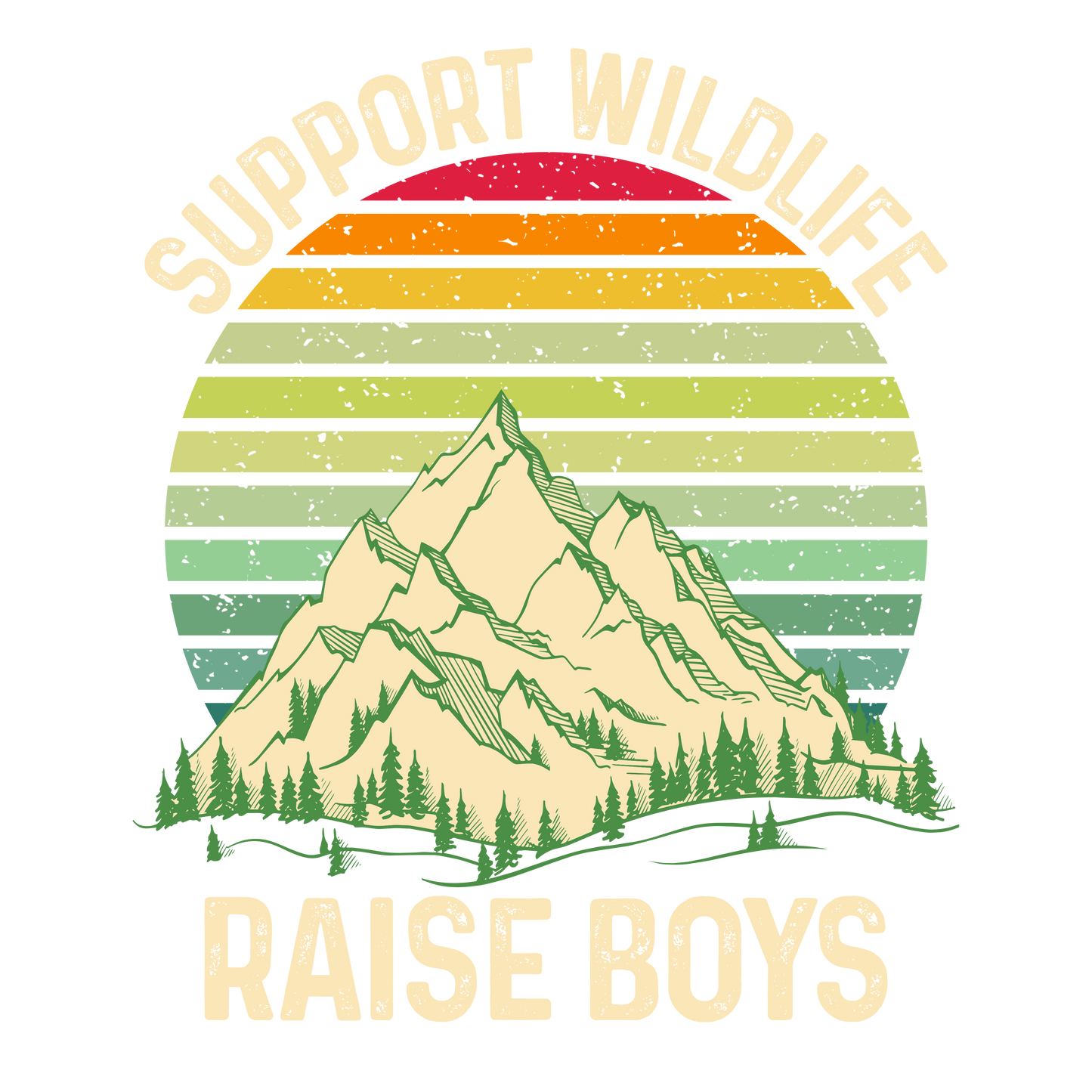 Support Wildlife Raise Boys Design