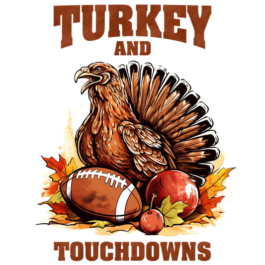 Turkey and Touchdowns Kitchen Towel