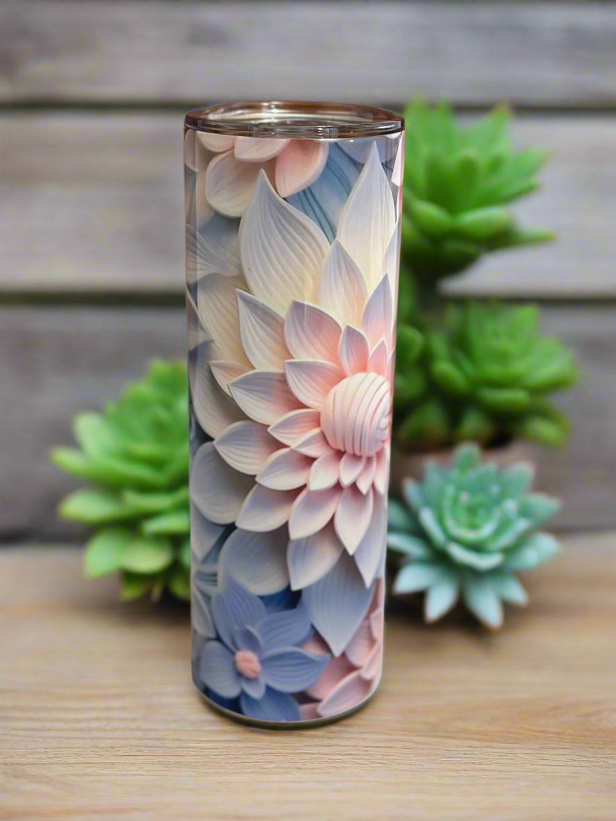 20 oz Slim Tumbler Sublimation Design