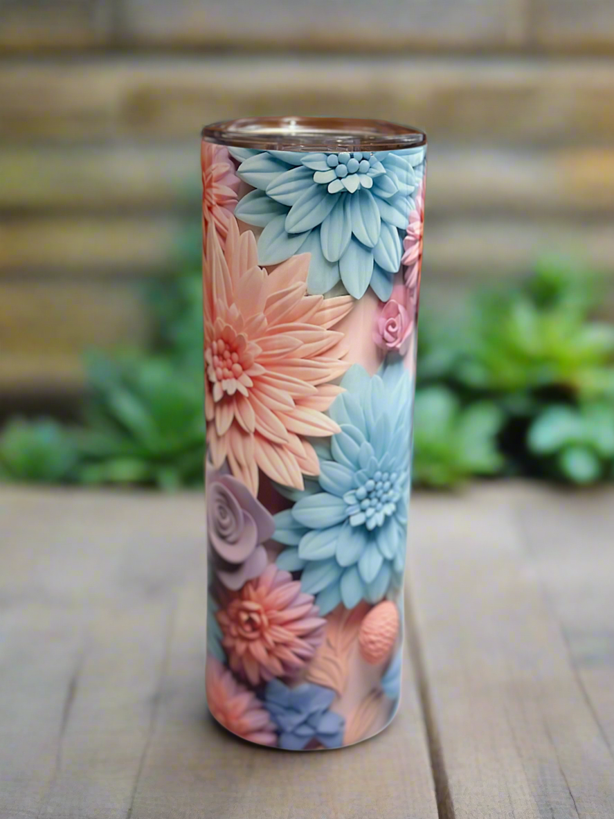 20 oz Slim Tumbler Sublimation Design