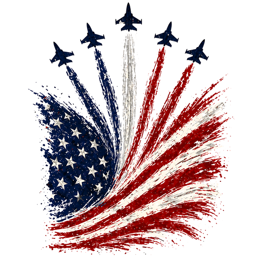 America Flag to Jets Design