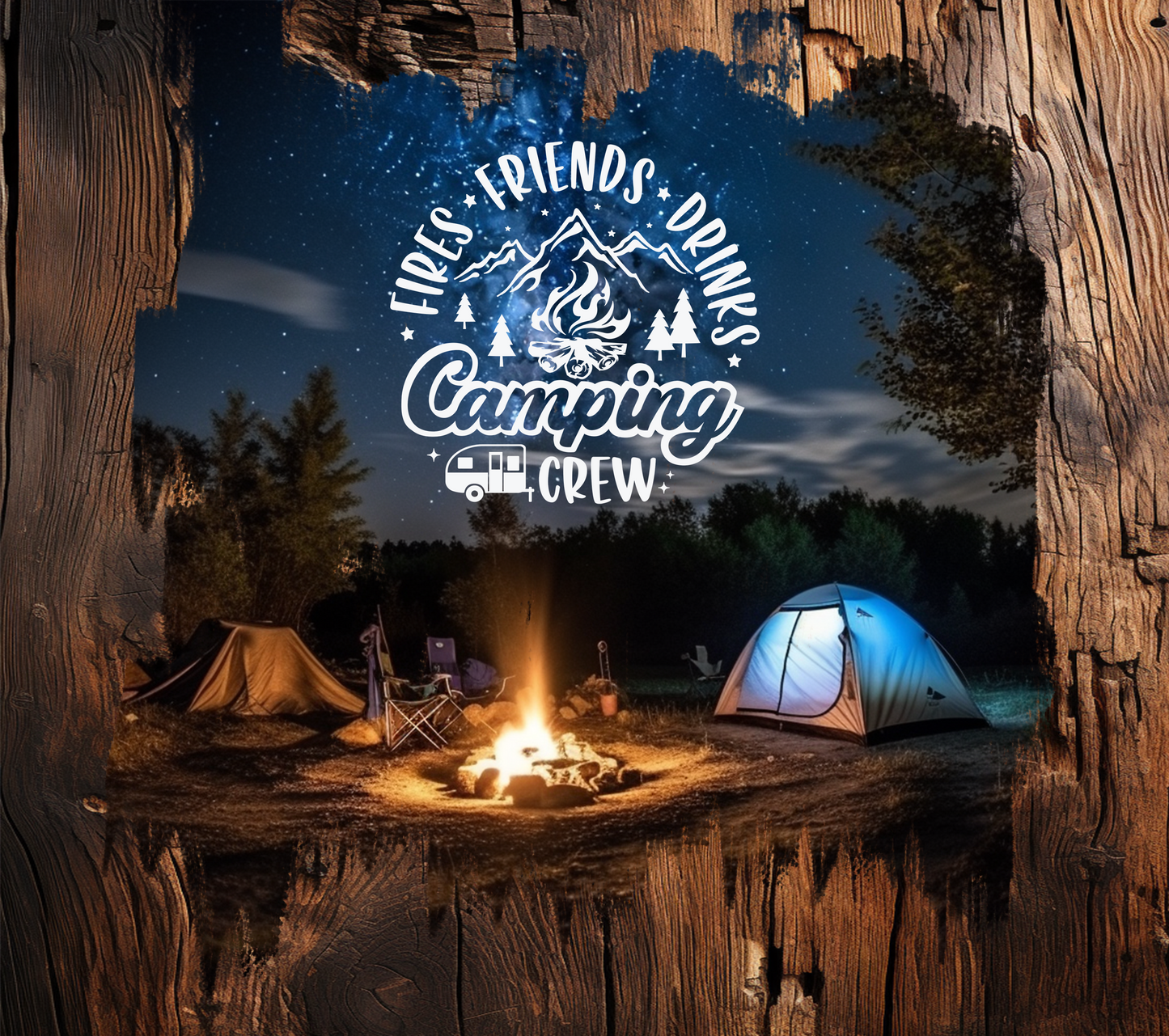 Camping Crew Tumbler 20oz Slim
