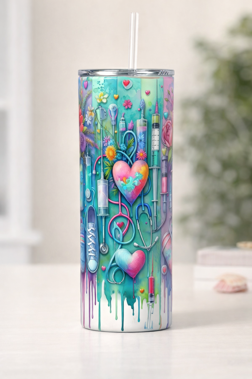 Tools of Healing Tumbler 20oz Slim