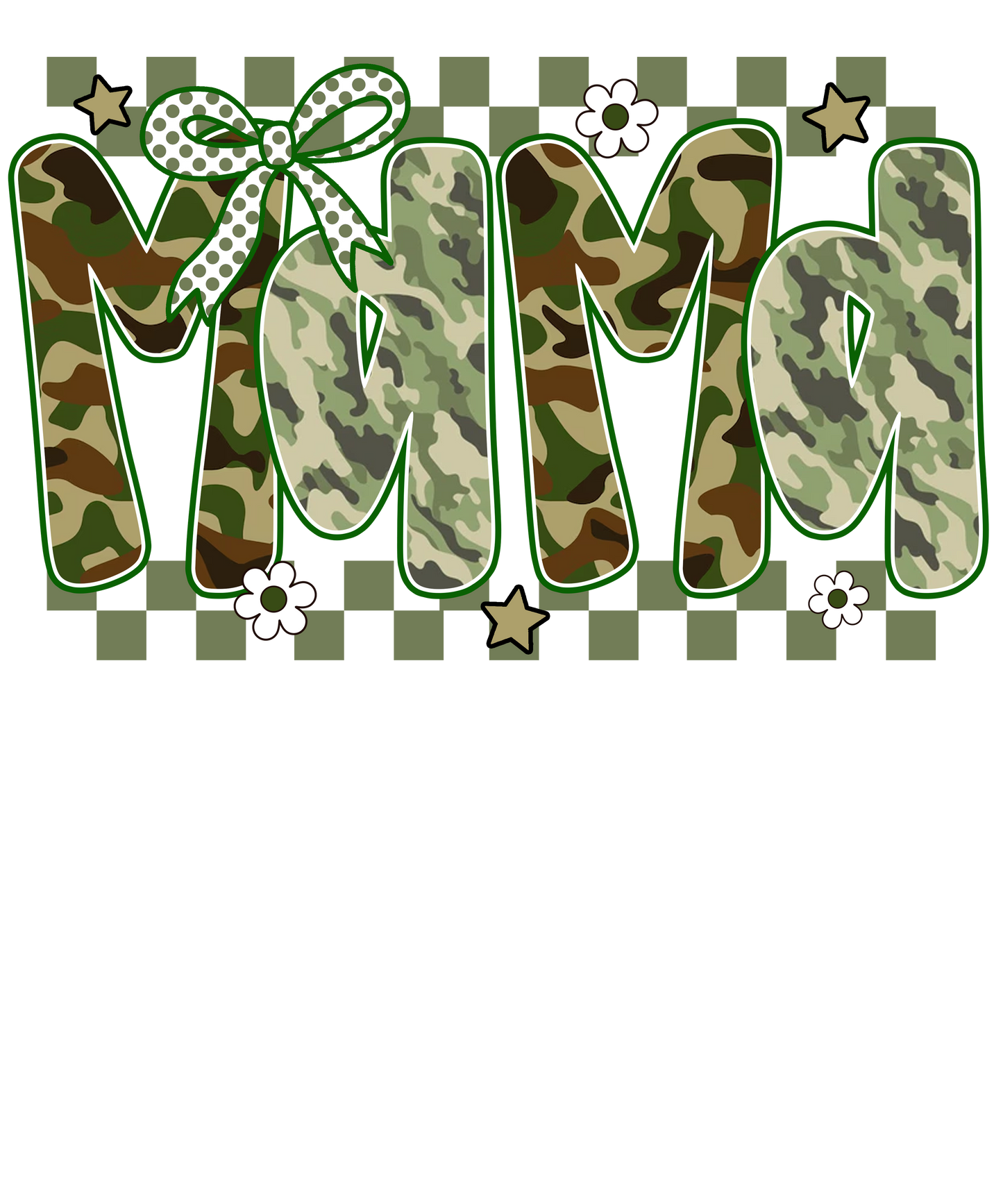 Preppy Camo Mama Design