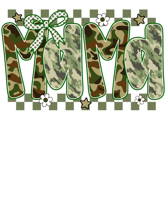 Preppy Camo Mama Design