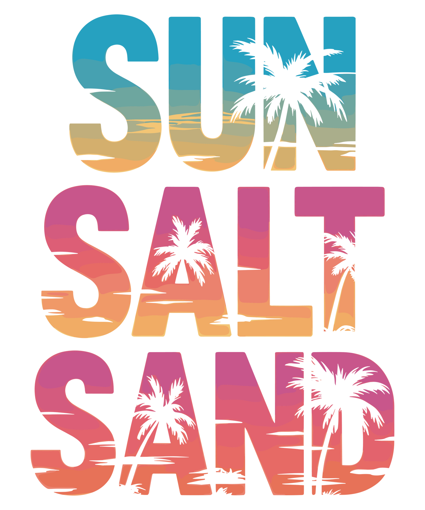 Retro Sun Salt Sea Design