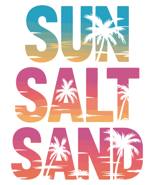 Retro Sun Salt Sea Design