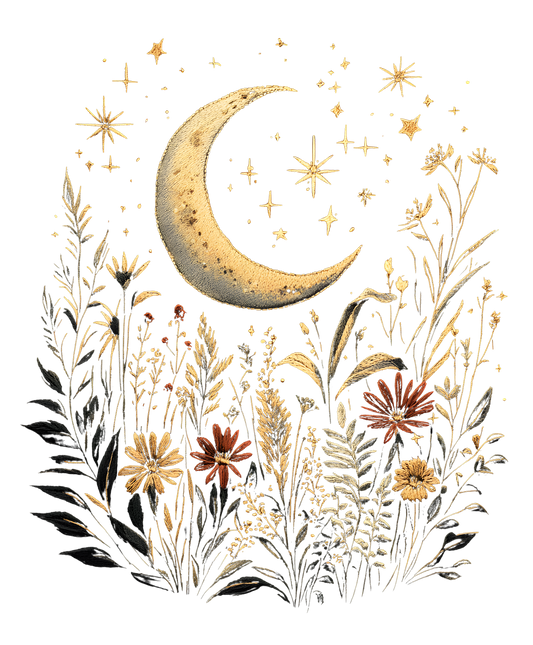 Vintage Celestial Moon