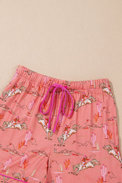Blossom Cowgirl Country Print Pajamas Set