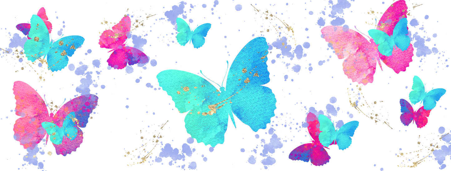 Colorful Butterfly Tumbler