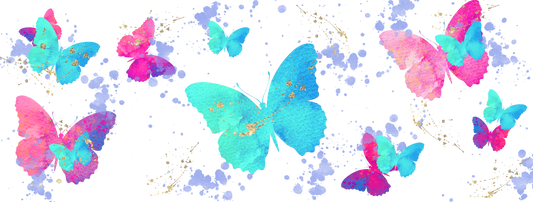 Colorful Butterfly Tumbler