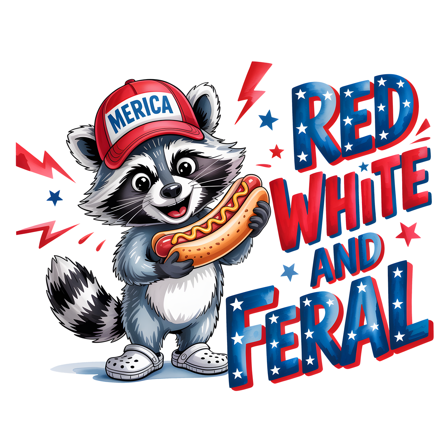 Red, White and Feral Design